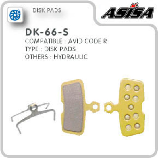 ASISA DK-66-S DISC BRAKE PADS